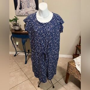 Allison Brittney Blue Floral Dress - M